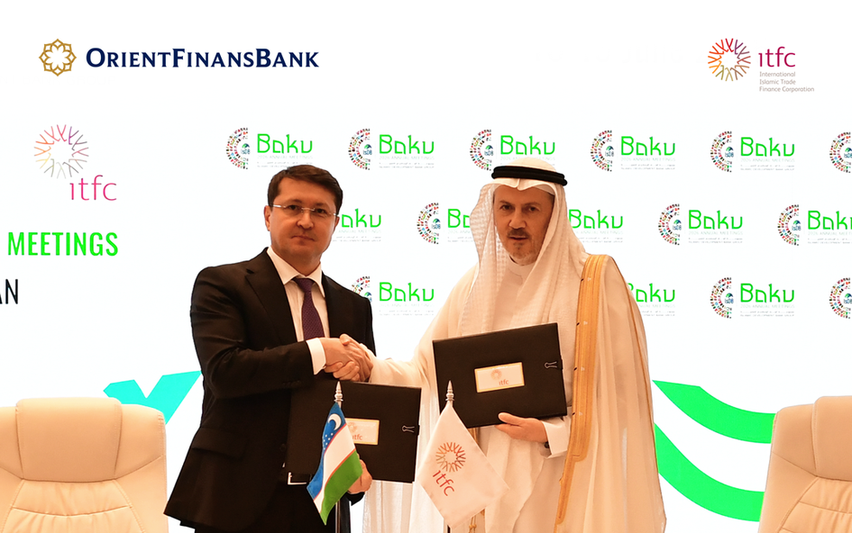 Orient Finans Bank ITFC’дан 40 млн АҚШ долларлик савдони молиялаштириш линиясини жалб қилмоқда